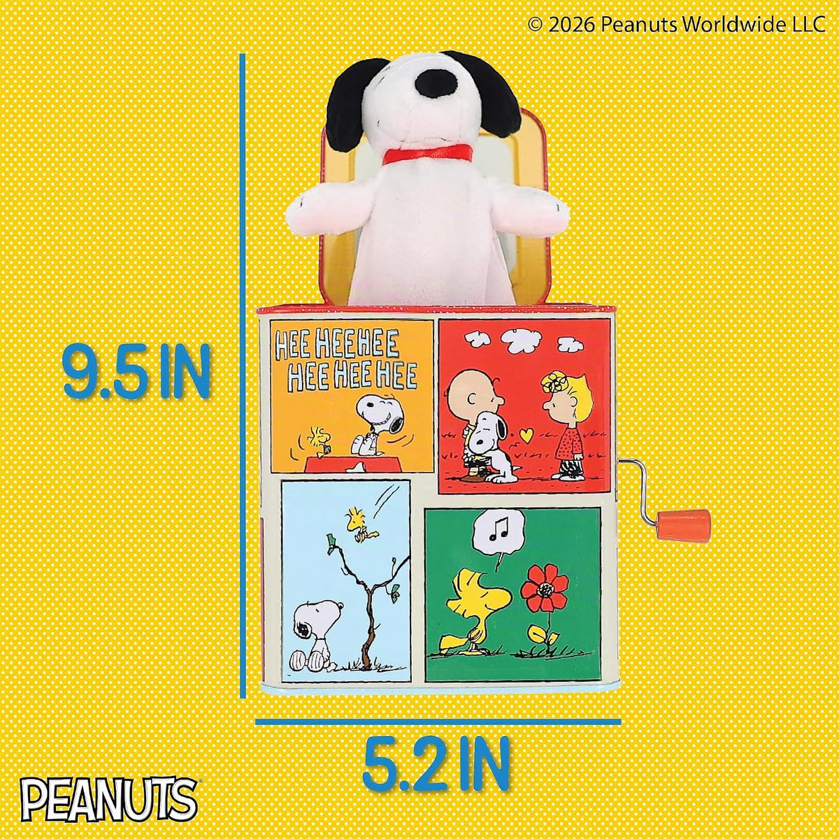 Kids Preferred Peanuts Jack in the Box with Snoopy - Juguete musica...