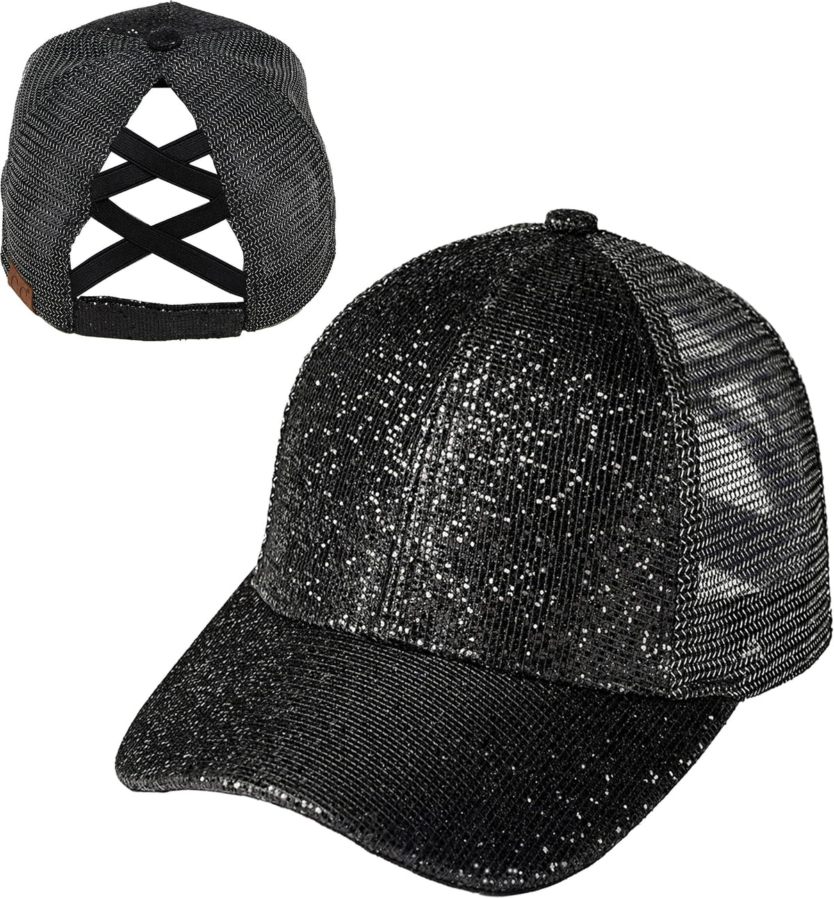 Funky Junque - Sombrero de cola de caballo para mujer, gorra de béi...