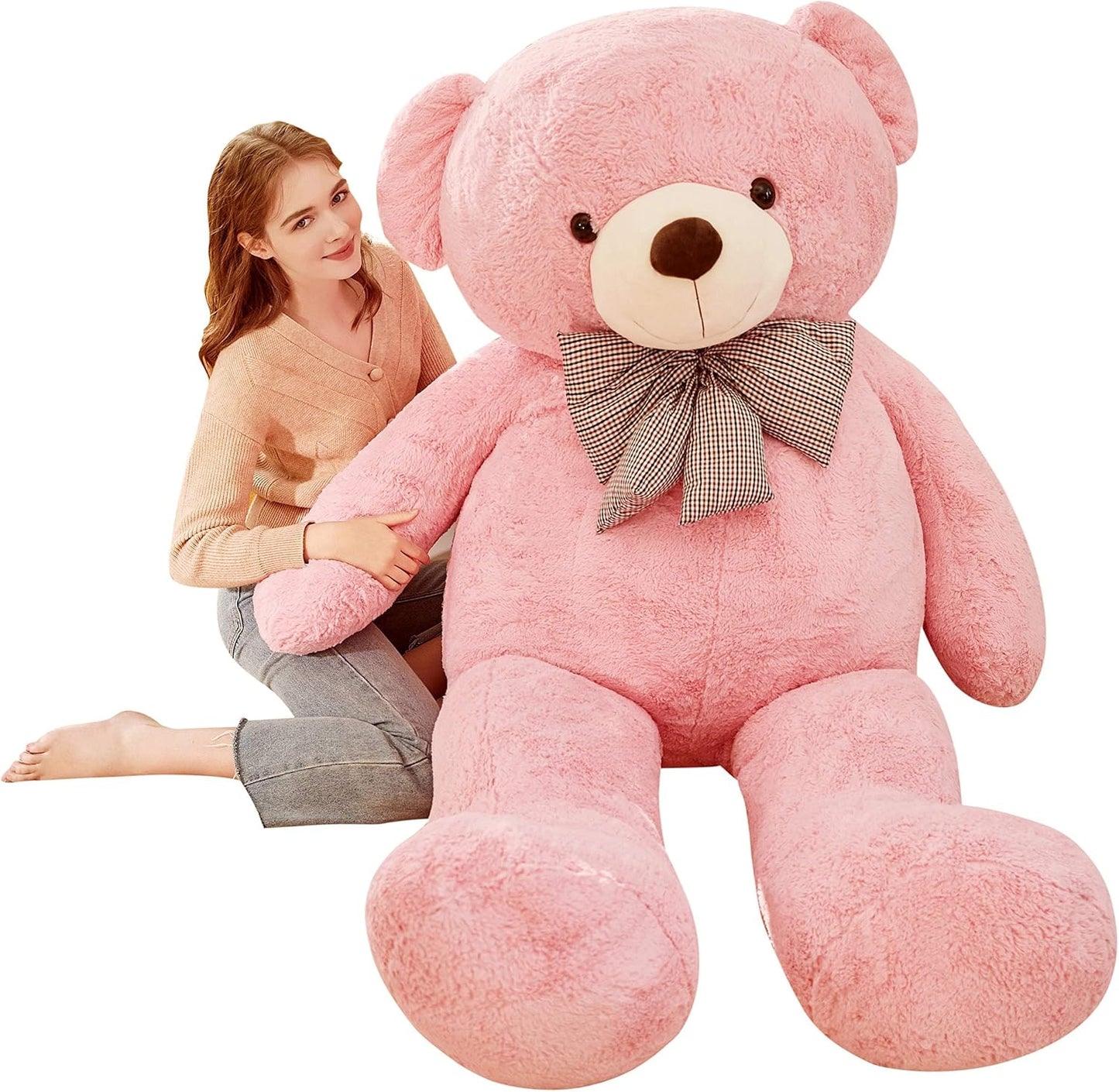 IKASA - Oso de peluche gigante, animales de juguete (Rosa, 70 pulga...