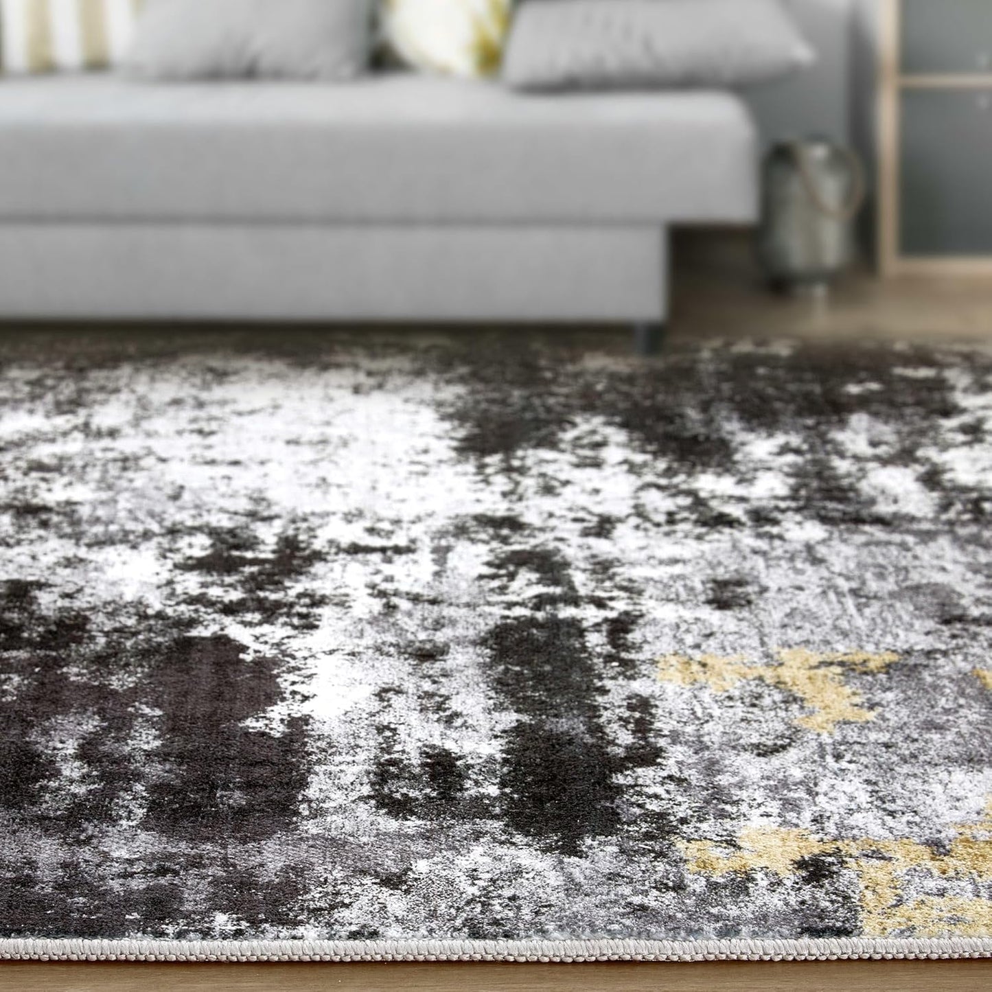 TARANCH Alfombra Lavable 9x12 pies Alfombras de Área para Sala de E...