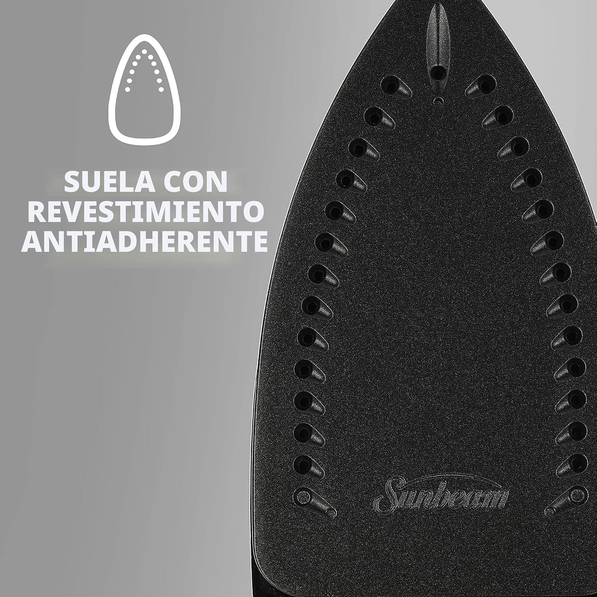 Sunbeam Classic: Plancha con placa de asiento, antiadherente, antig...
