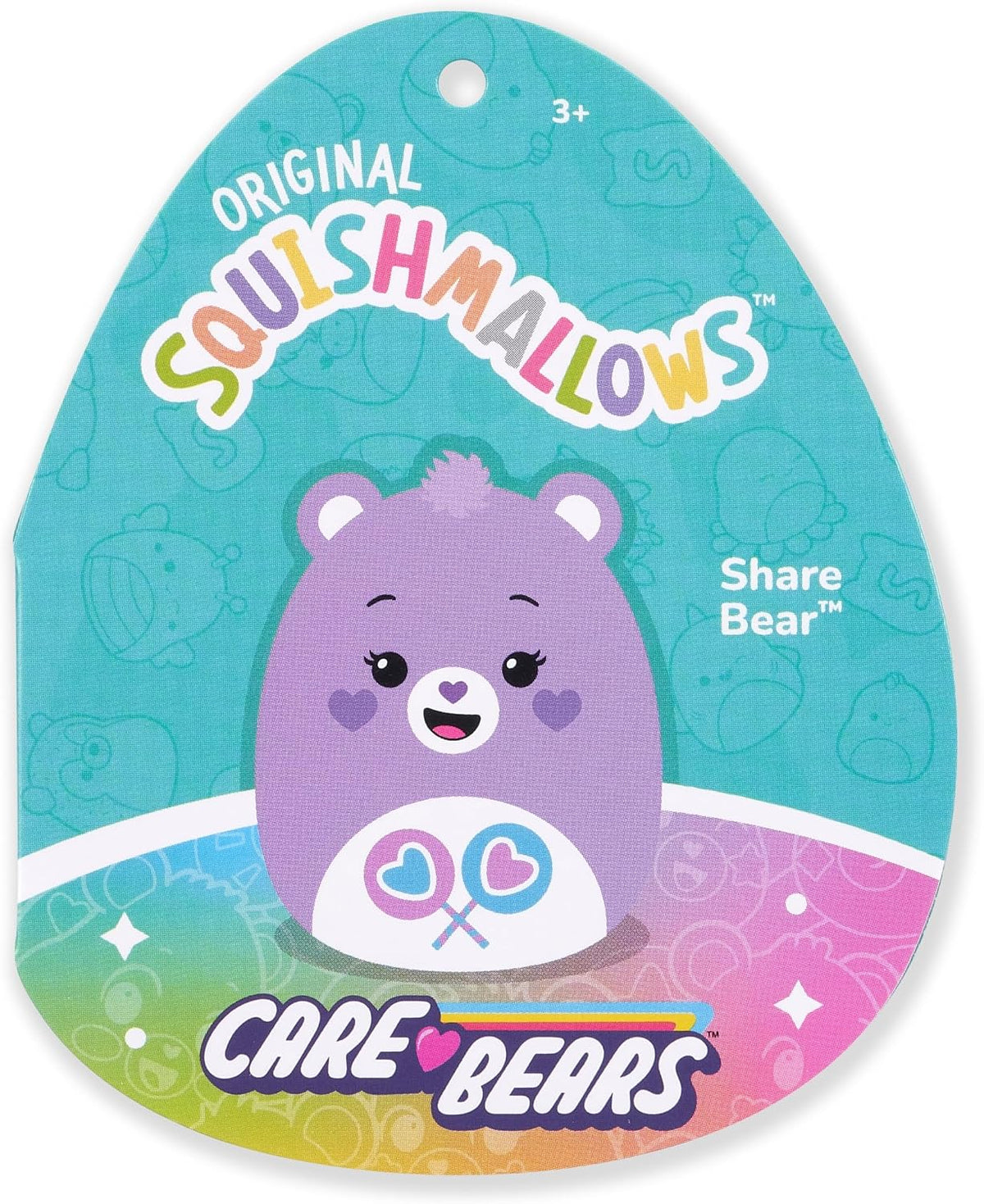 Squishmallows Original Care Bears - Oso compartido de 12 pulgadas,...