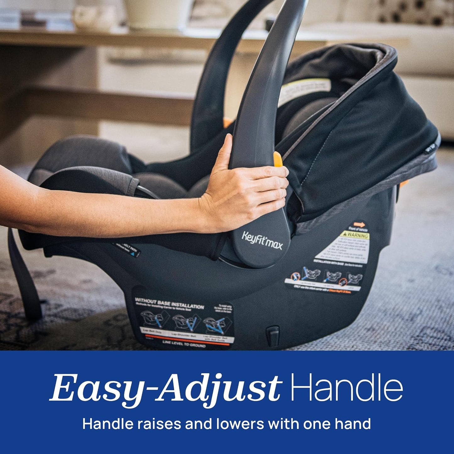 Chicco KeyFit Max Zip - Portabebés con cremallera y asiento de coch...