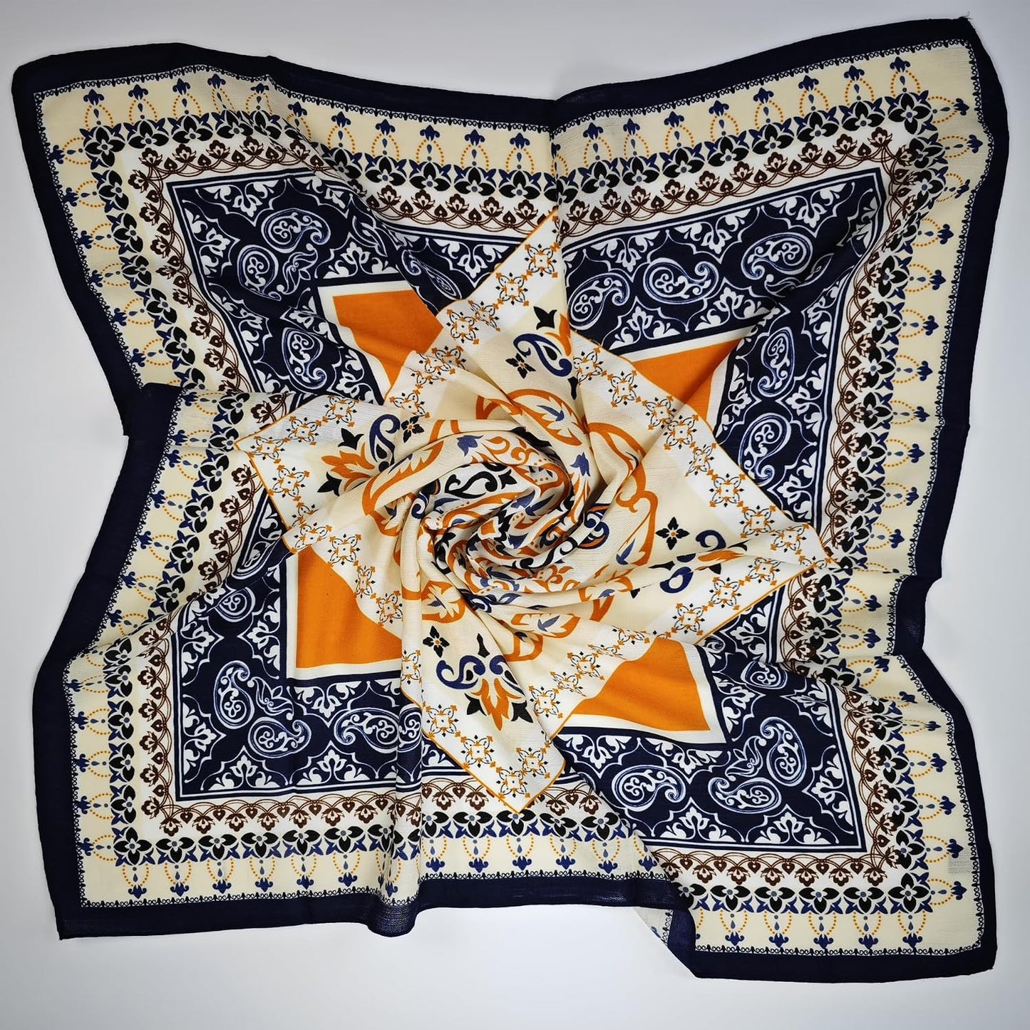 Yesangle Pañuelo para la cabeza de 35 pulgadas, bufanda cuadrada gr...