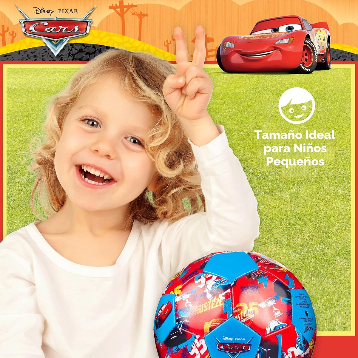 Pelota de fútbol de Disney Pixar Cars, pelota de fútbol para niños...
