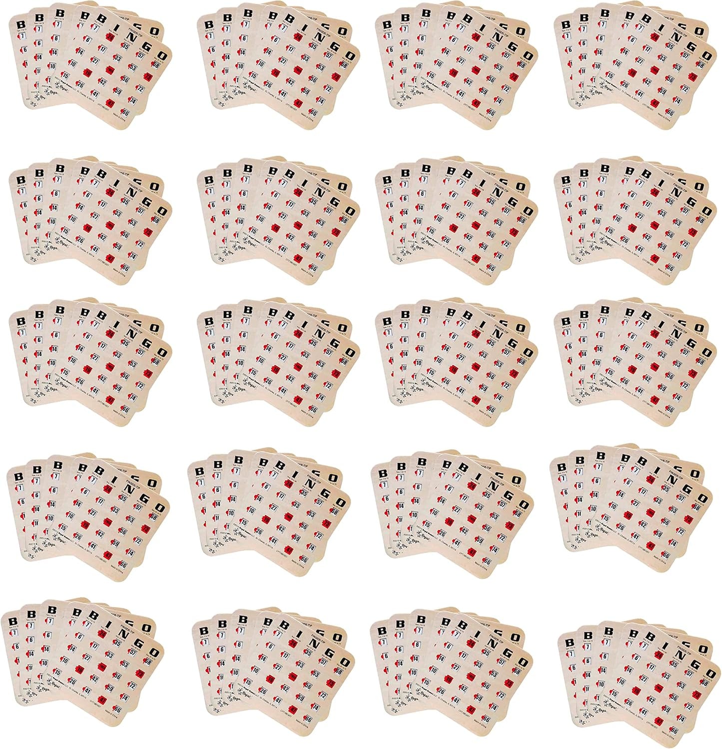 Cartas de bingo a granel de Regal Bingo con ventanas deslizantes -...