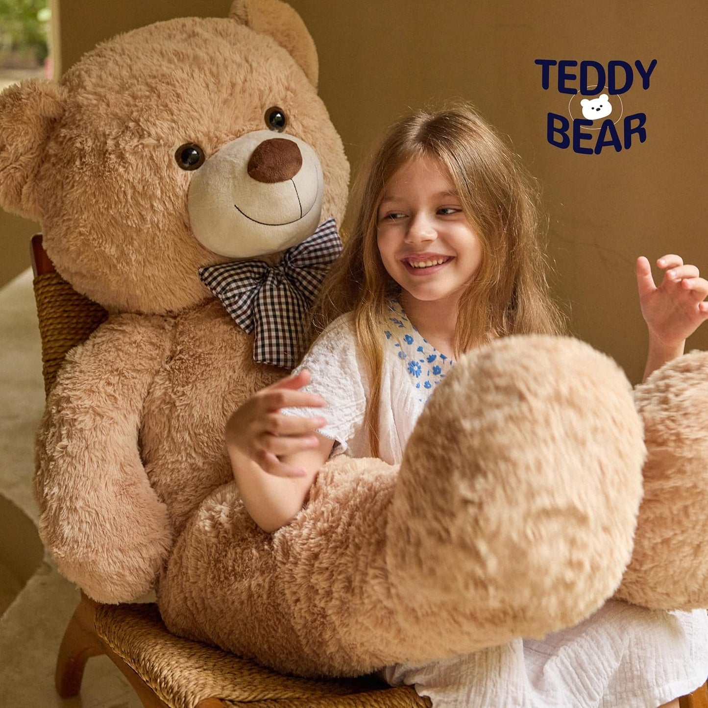 Oso de peluche gigante grande de 47 pulgadas, animales de peluche,...