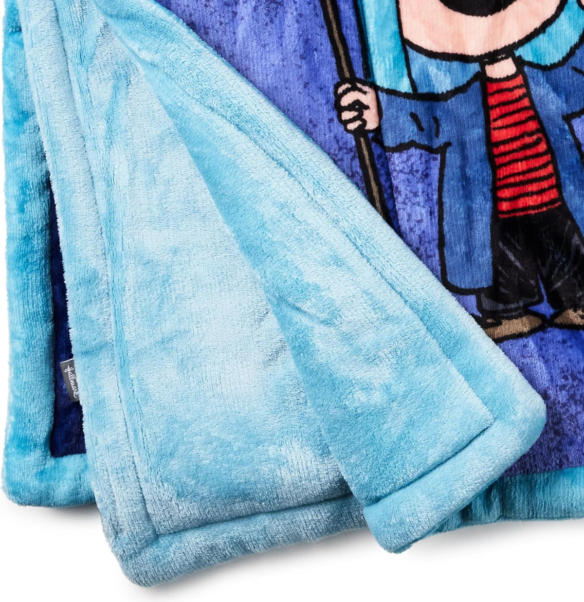 Hallmark Manta de discurso navideño Peanuts Linus, 50 x 60 pulgadas...