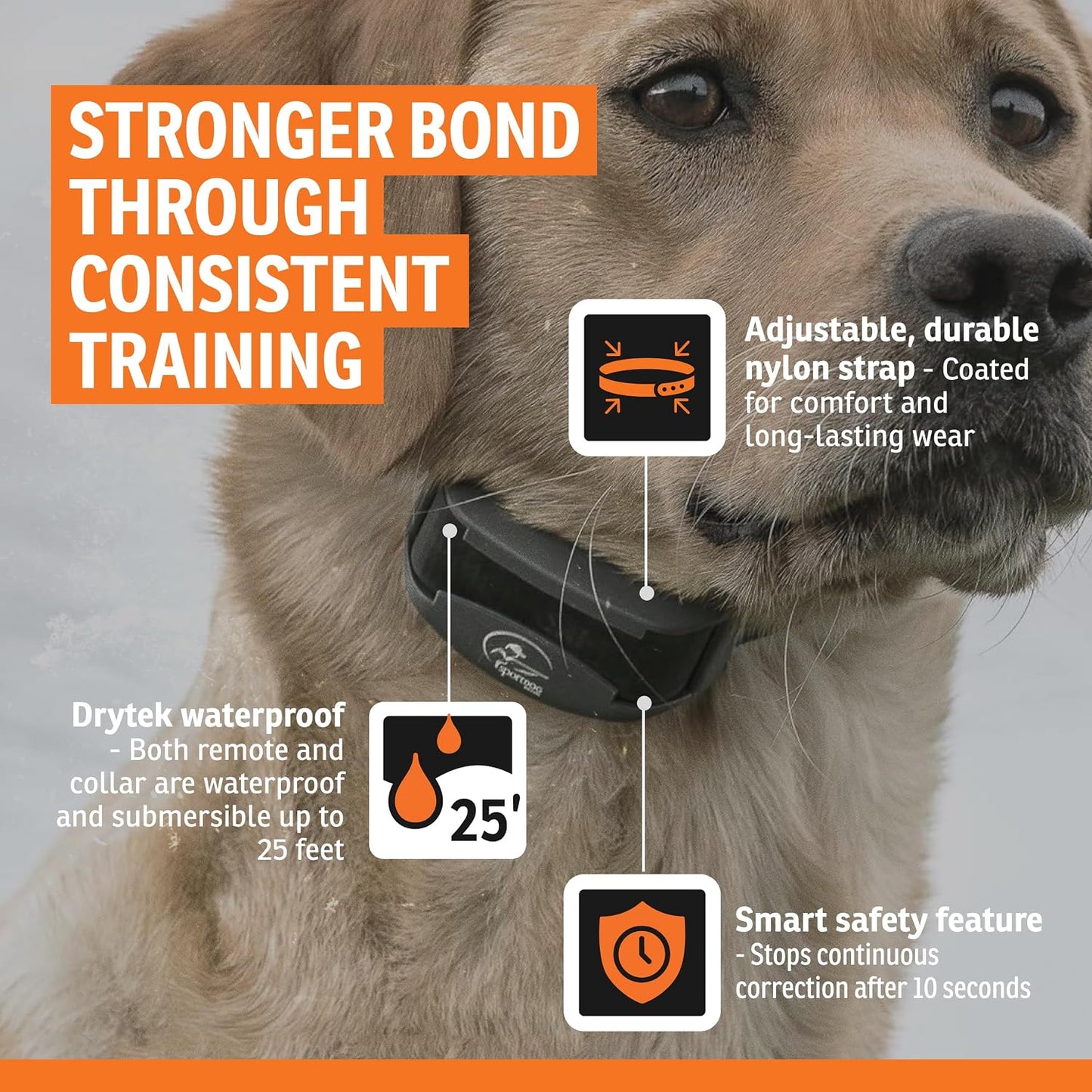 SportDOG SportHunter 825X - Entrenador remoto para perros, rango de...