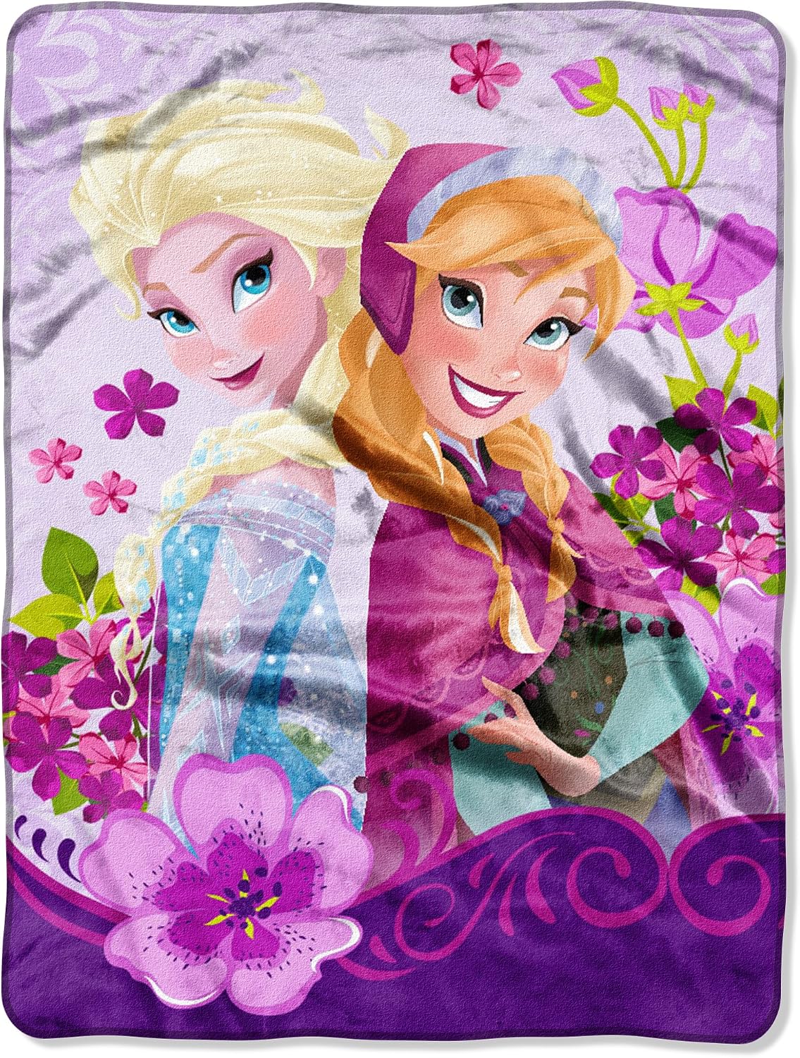 Northwest Frozen Micro Raschel - Manta de 46 x 60 pulgadas, celebra...