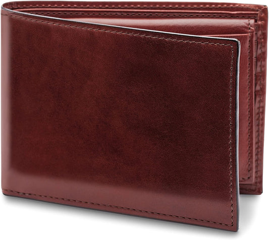 Bosca Billetera de cuero italiano de crédito para hombre con tarjet...