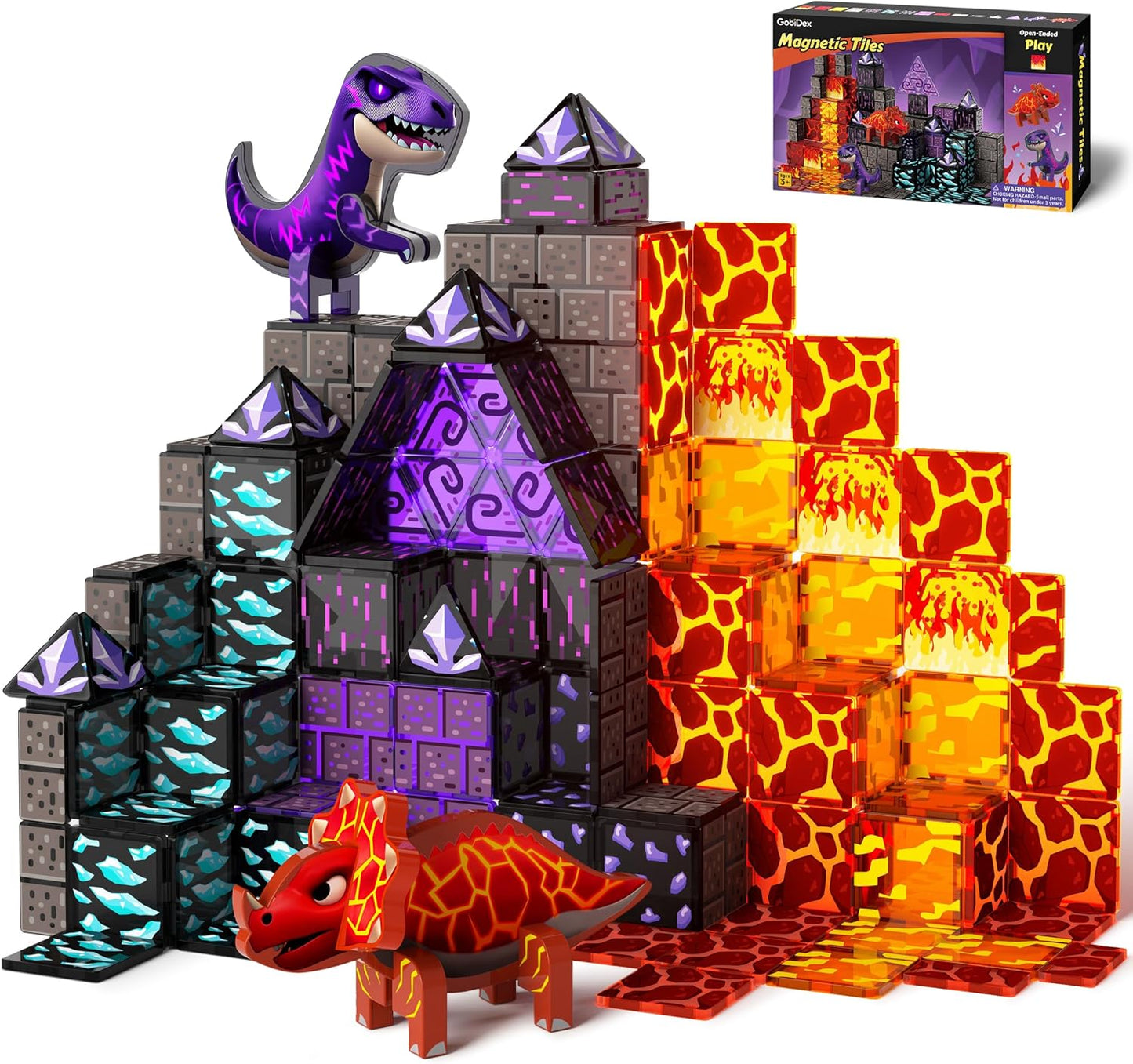 GobiDex Juguetes de Dinosaurio Fichas Magnéticas Set del Mundo de D...
