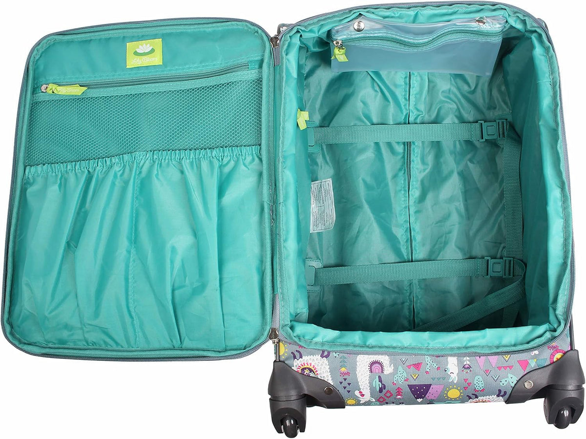 Lily Bloom - Equipaje con diseño estampado de 24 pulgadas, maleta s...