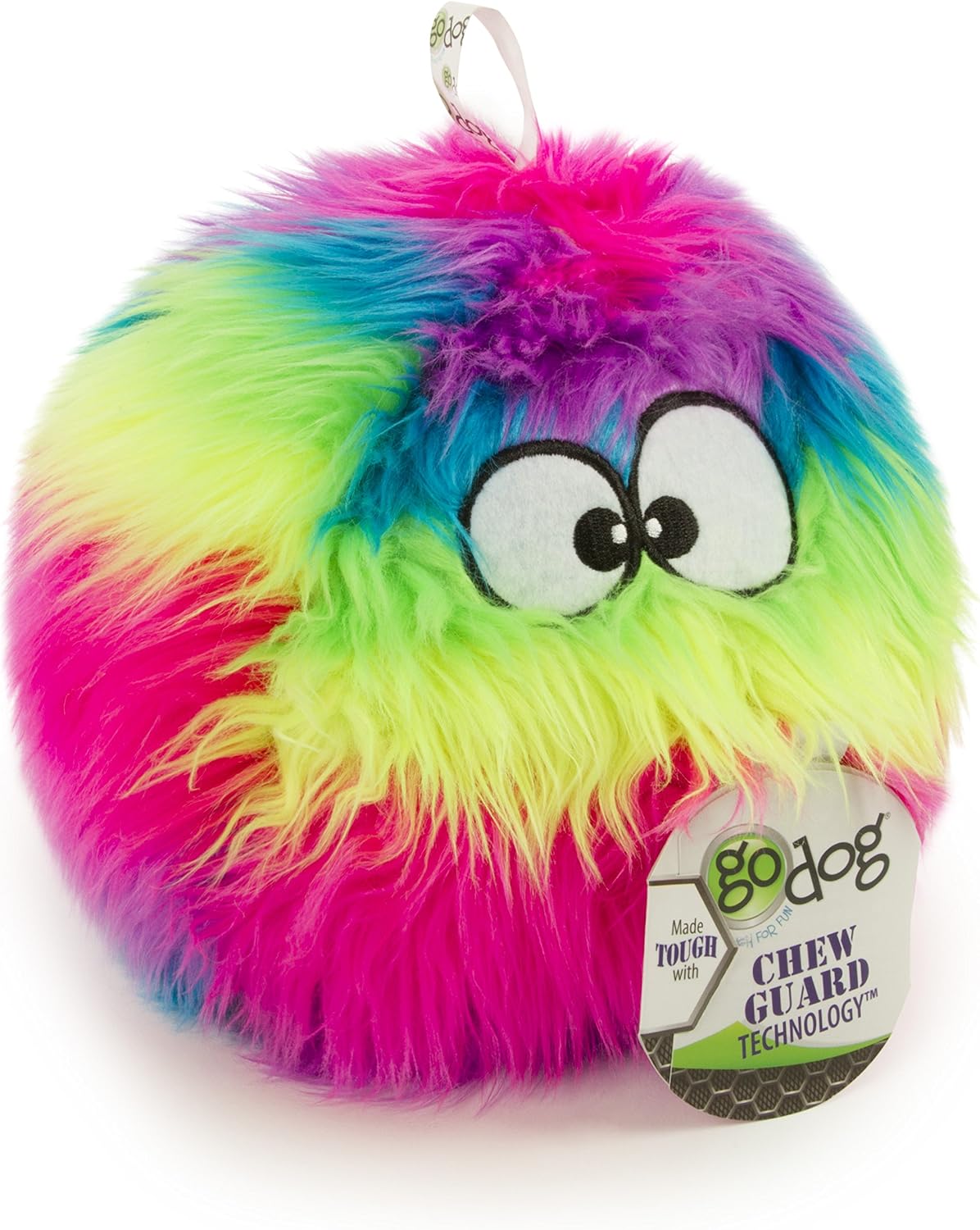 goDog Furballz - Bola de peluche chirriante para perro, tecnología...