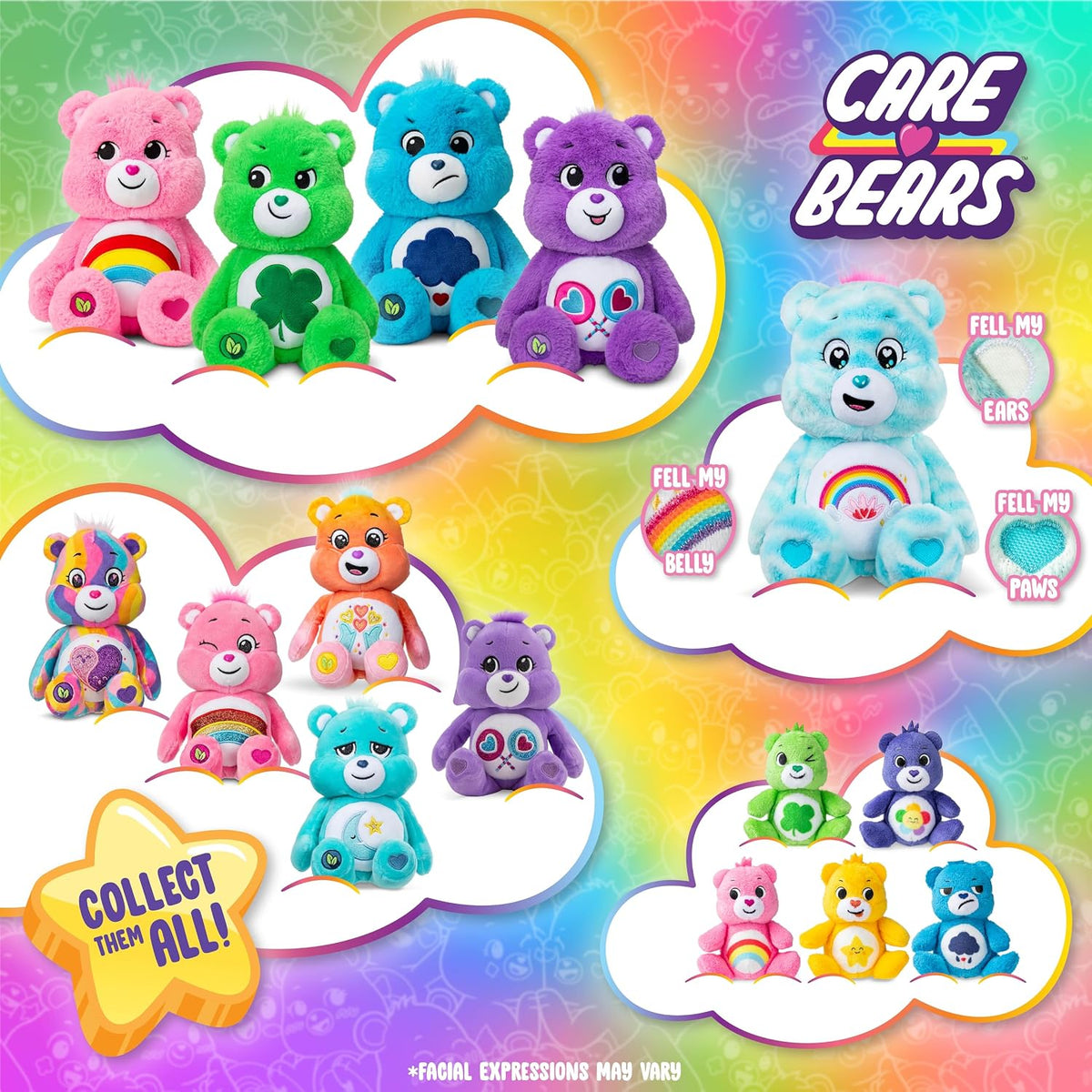 Care Bears - Oso de peluche Sweet Serenity de 14" - Tamaño medi...