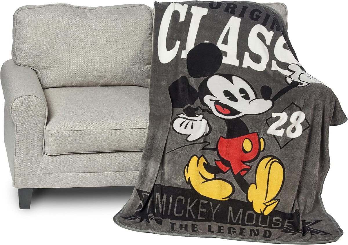 Disney Mickey Mouse, una manta clásica de Micro Raschel, 46 x 60 pu...