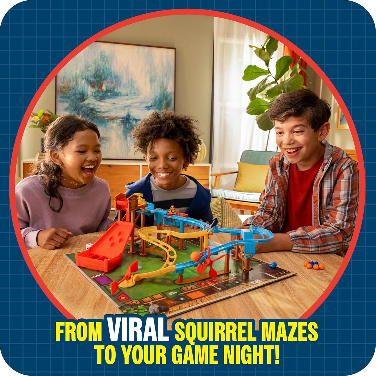 CrunchLabs Squirrel Dash, juego de mesa para niños para una noche d...