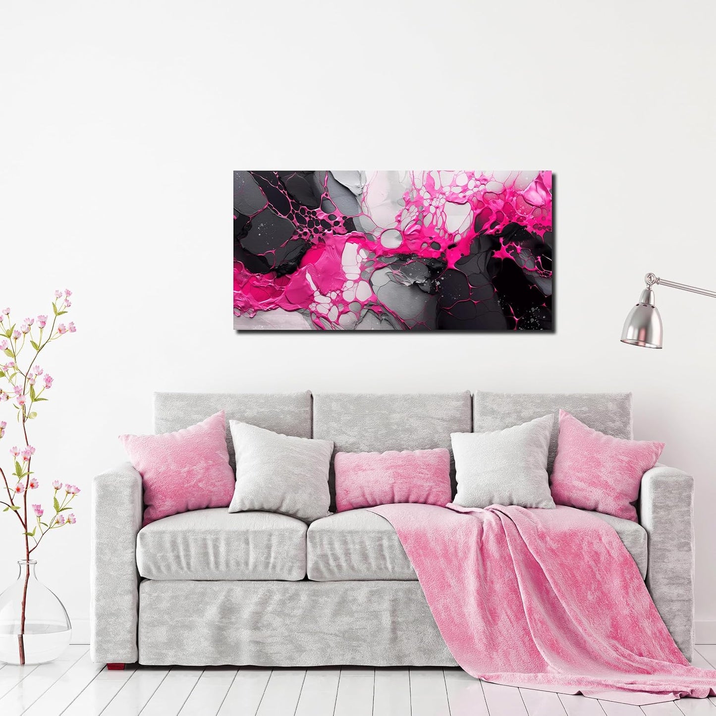 WDHCG Arte abstracto de pared para dormitorio, decoración de pared...