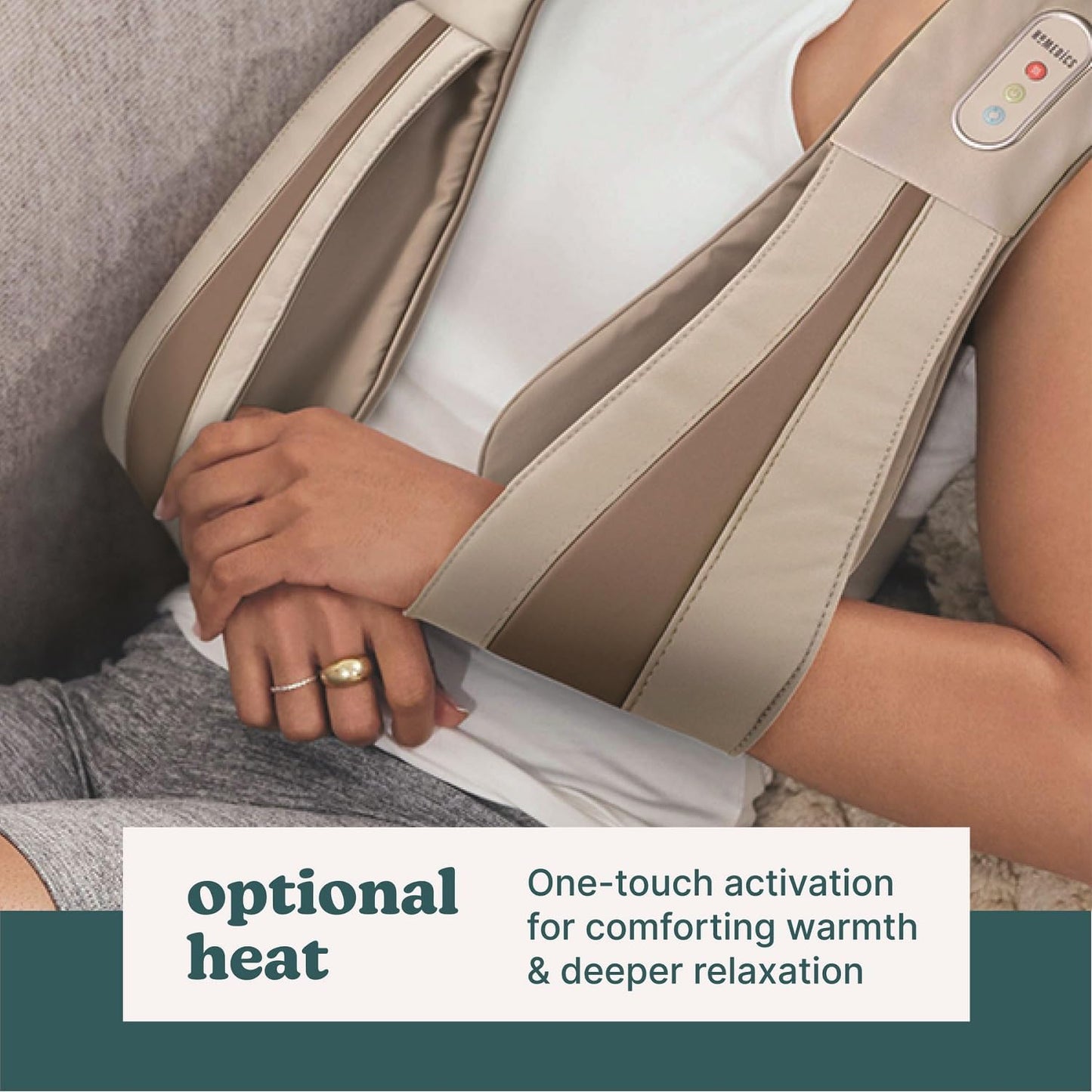 Homedics Shiatsu Deluxe Masajeador de cuello y hombros con calor |...