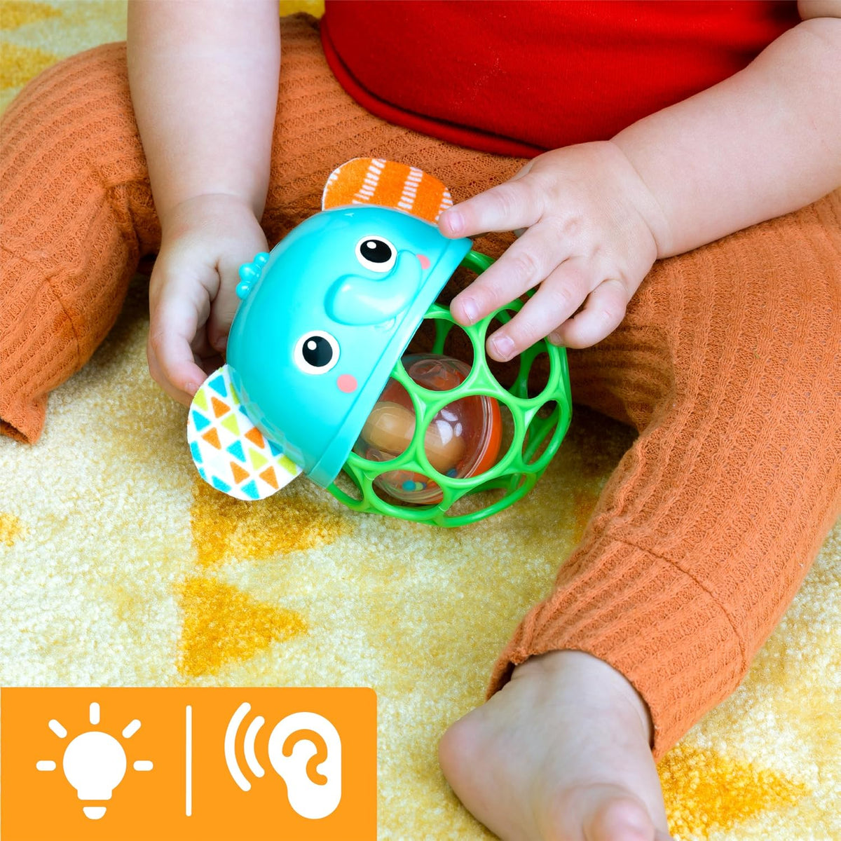 Bright Starts Giggle &amp; Glow Sonajero Musical Luminoso de Fácil...