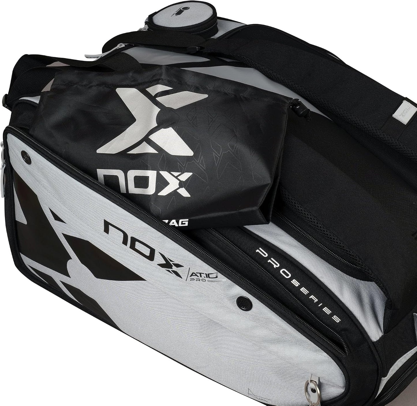 Bolso de pádel compacto NOX AT10 Competition XL | Paletero Versátil...