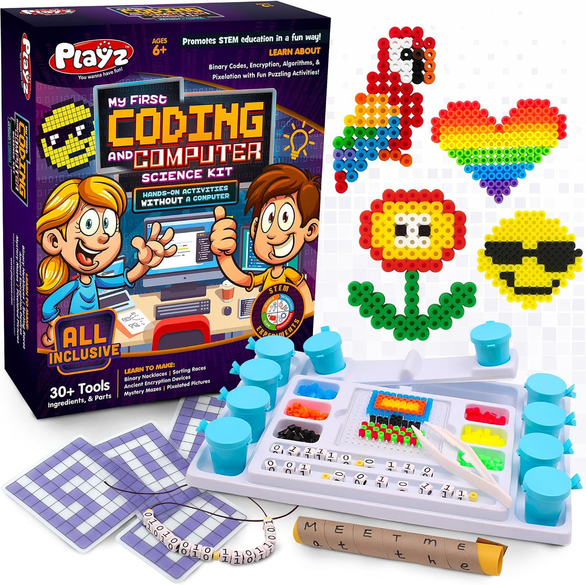 Kit de ciencia My First Coding &amp; Computer Science Kit, de Playz...