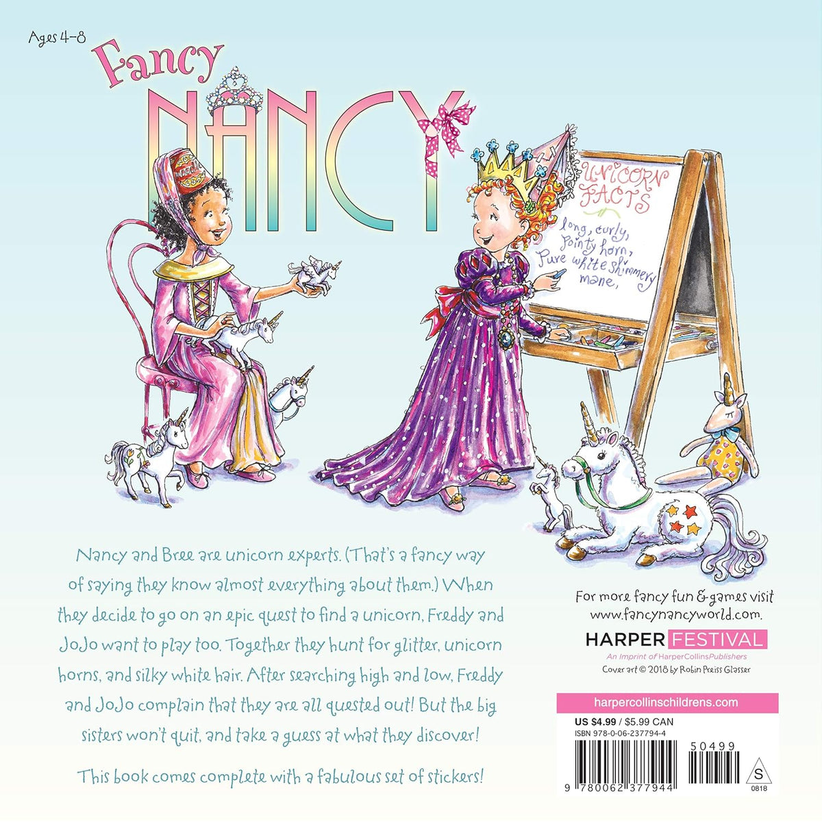 Fancy Nancy y la búsqueda del unicornio: una historia mágica sobre...