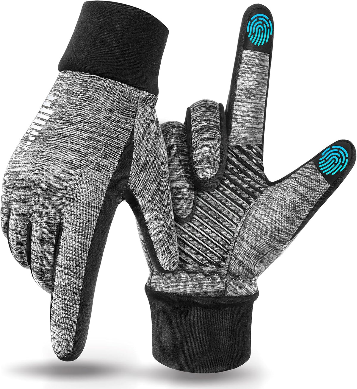 rivmount Guantes ligeros de invierno para correr, pantalla táctil y...