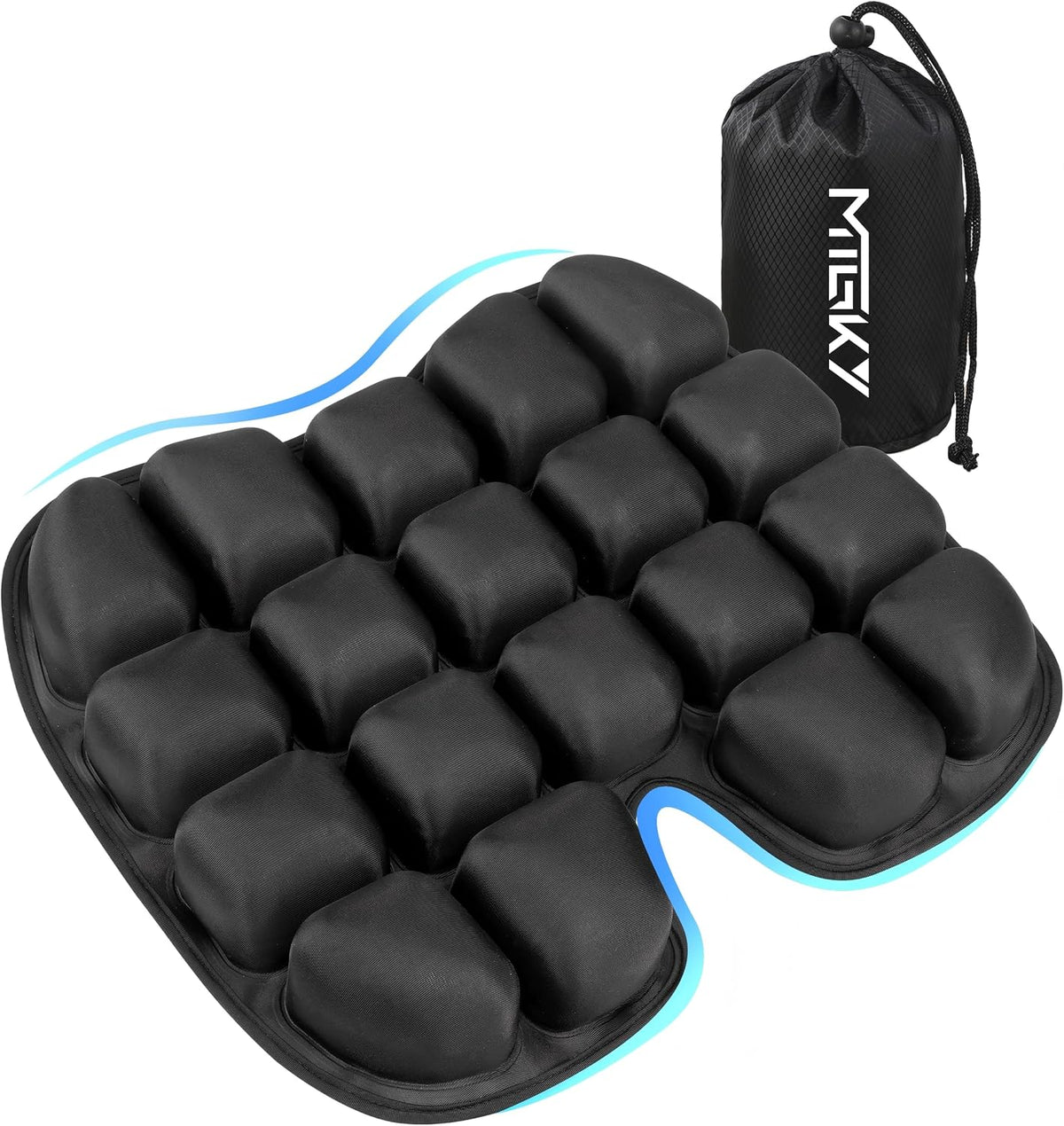 Cojín de asiento de viaje mejorado para avión, cojín de asiento de...