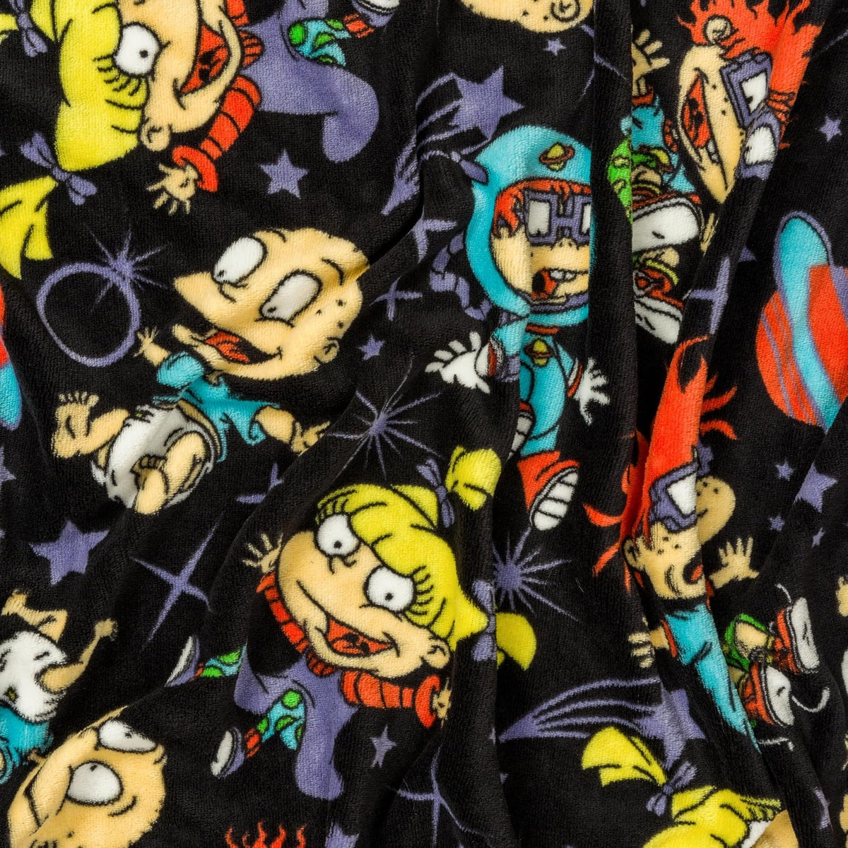 Silver Buffalo Nickelodeon Rugrats Group Star - Manta de franela de...