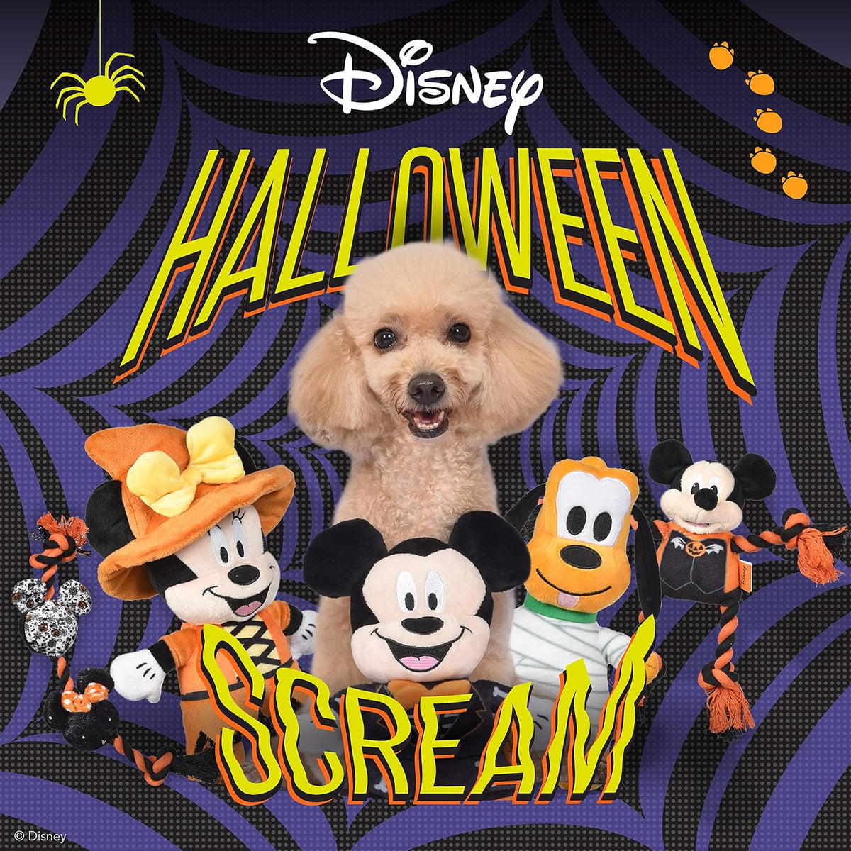 Disney Juguete para perros de Mickey y amigos de Halloween Minnie R...