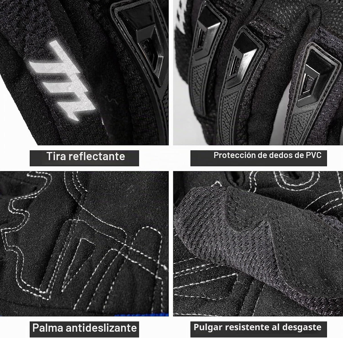 MADBIKE - Guantes de motocicleta con pantalla táctil para motocross...