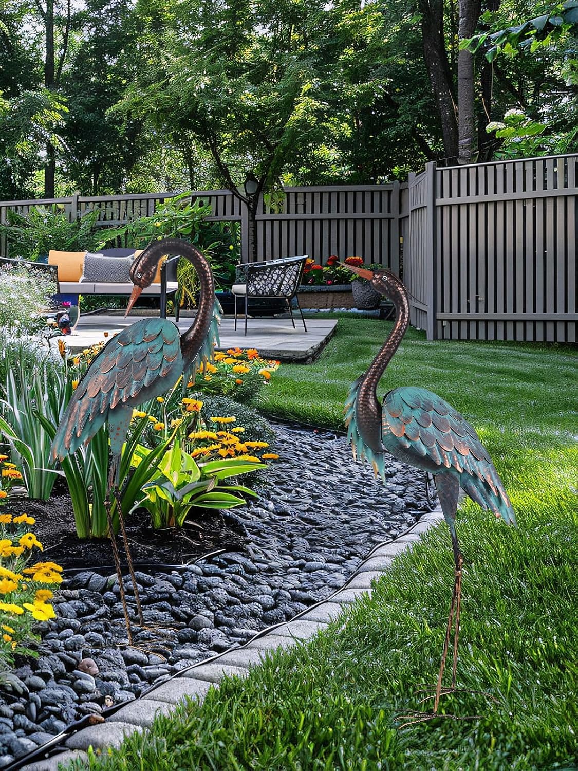 YEAHOME Estatuas de Decoración de Jardín para Exteriores, 40"\/...