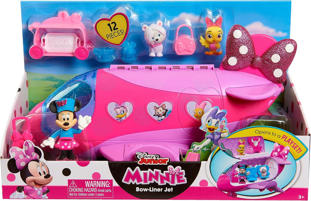 Disney Junior Minnie Mouse Bow-Liner Jet - Figuras de juguete y jue...