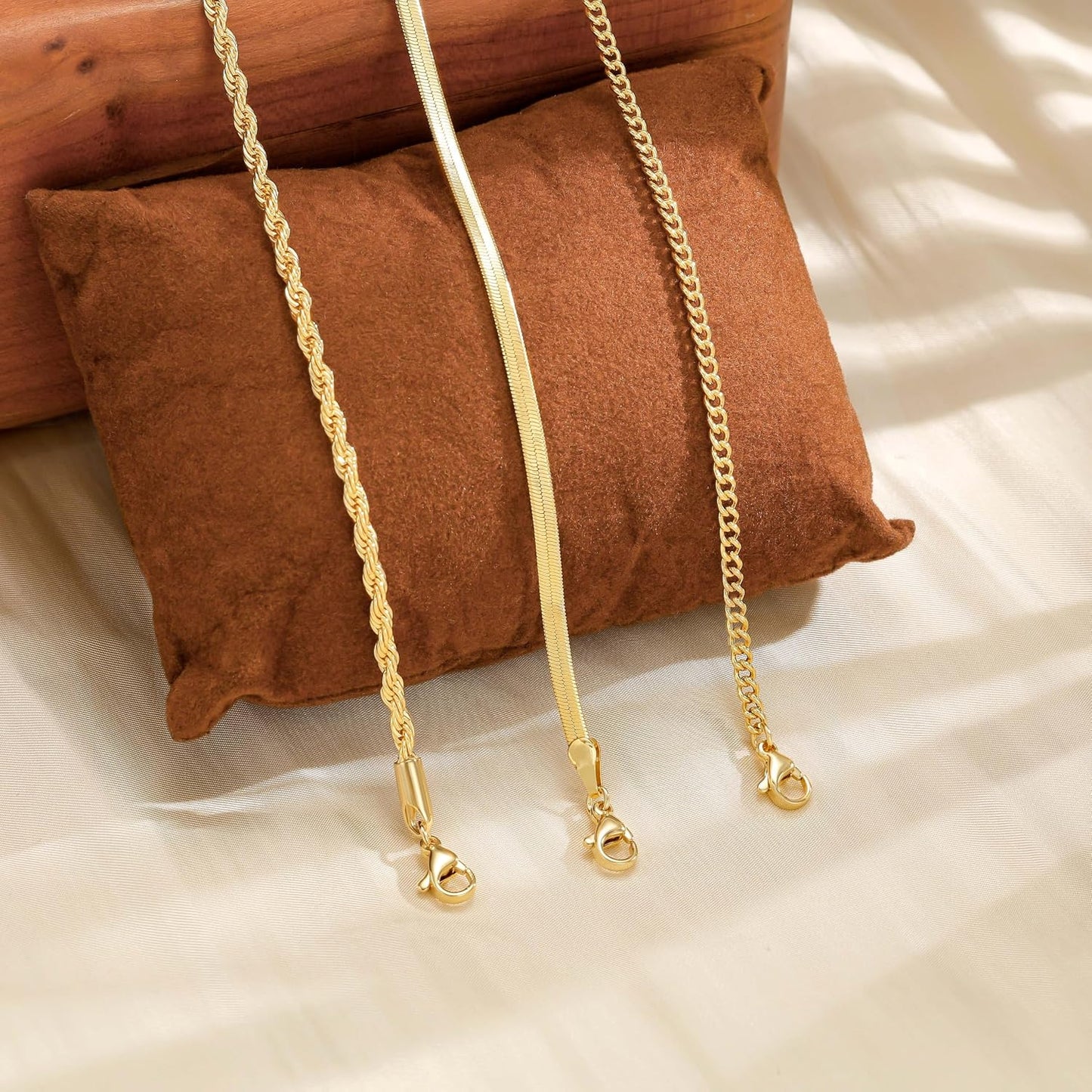 Carffordo - Collares chapados en oro para mujer, delicados collares...