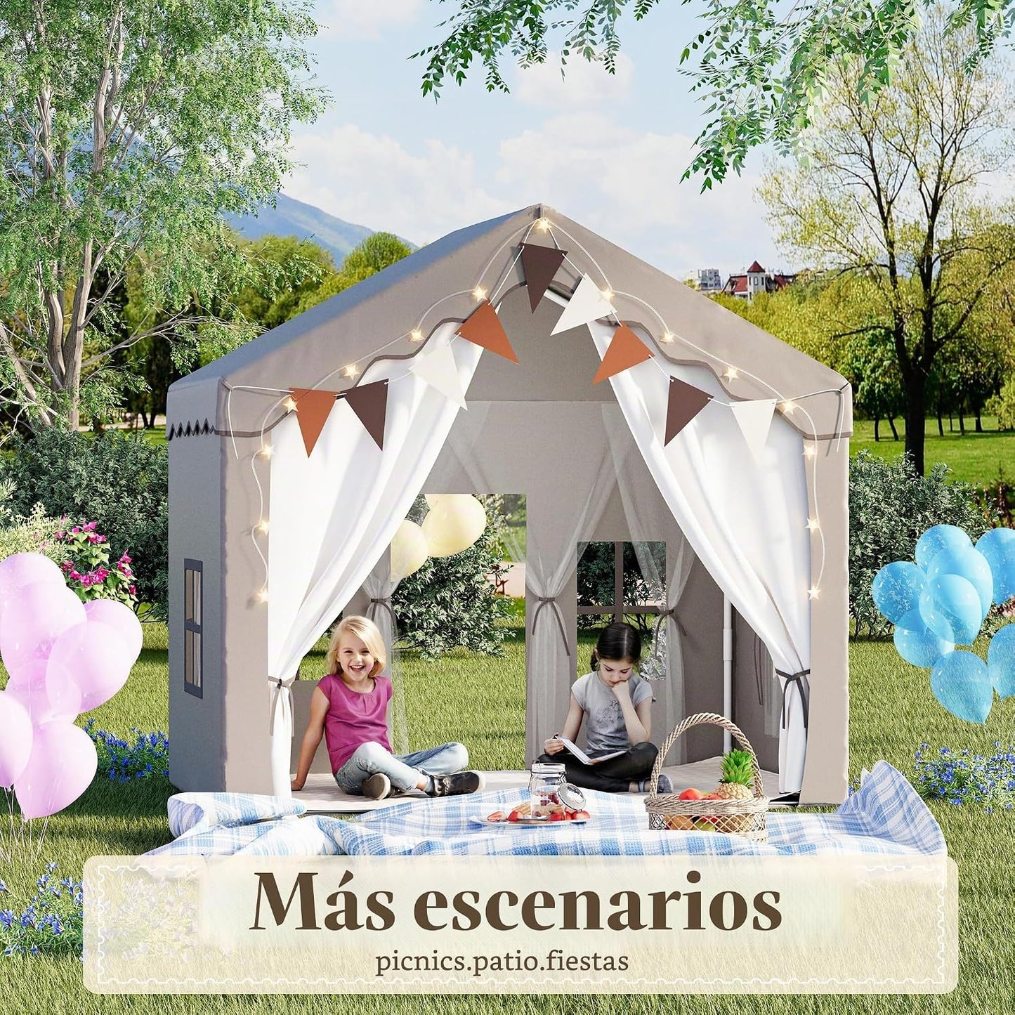 HOMMOW - Tiendas de campaña grandes para niños de 0.5 a 12 años | L...