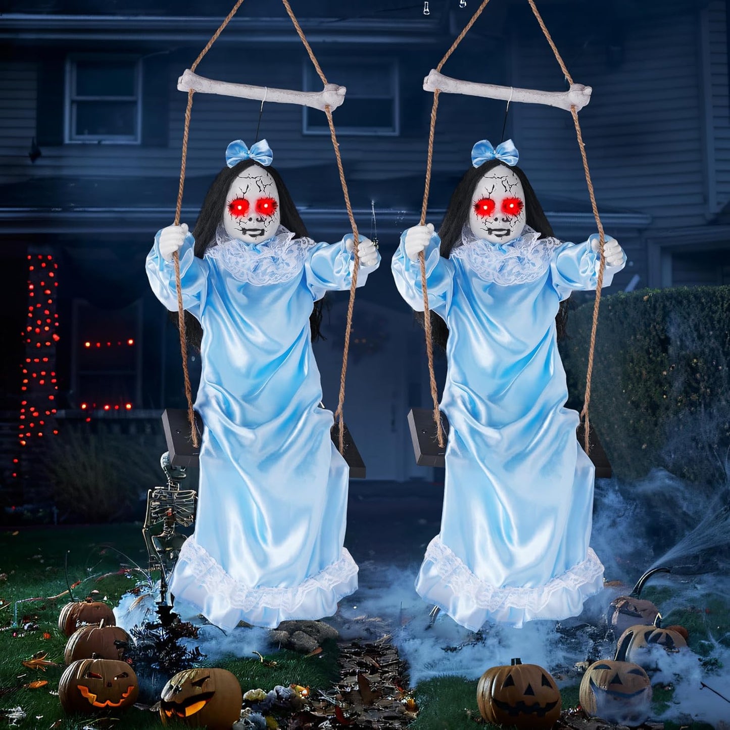 JOYIN 2 piezas de fantasmas colgantes para decoración de Halloween...
