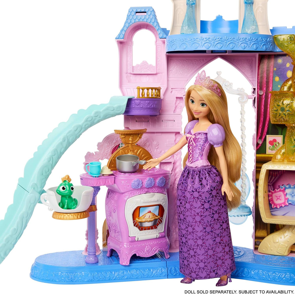 Mattel Set de juego de castillo de mascotas de princesas Disney con...