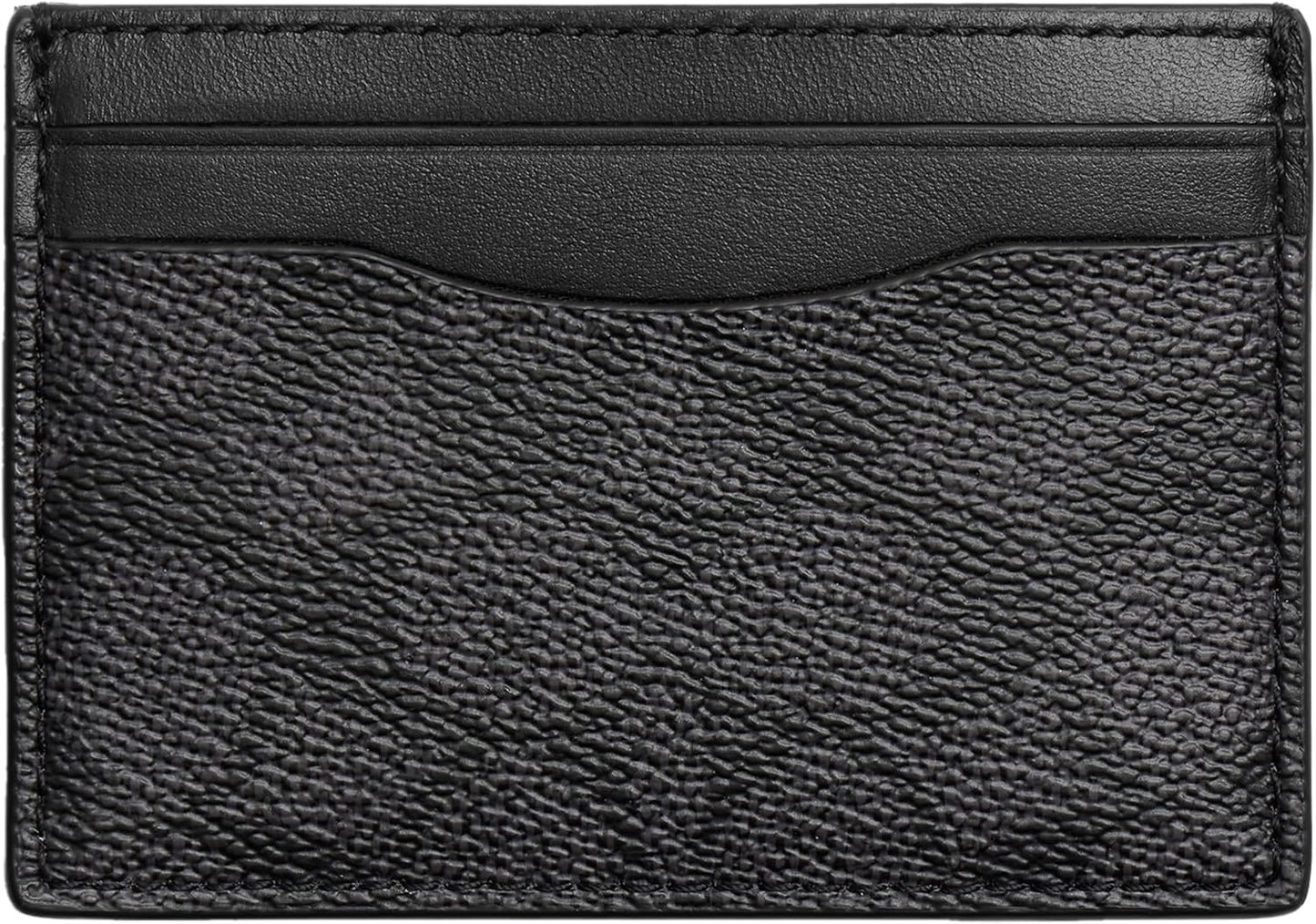 Coach Estuche para tarjetas con clip para dinero en lienzo exclusiv...
