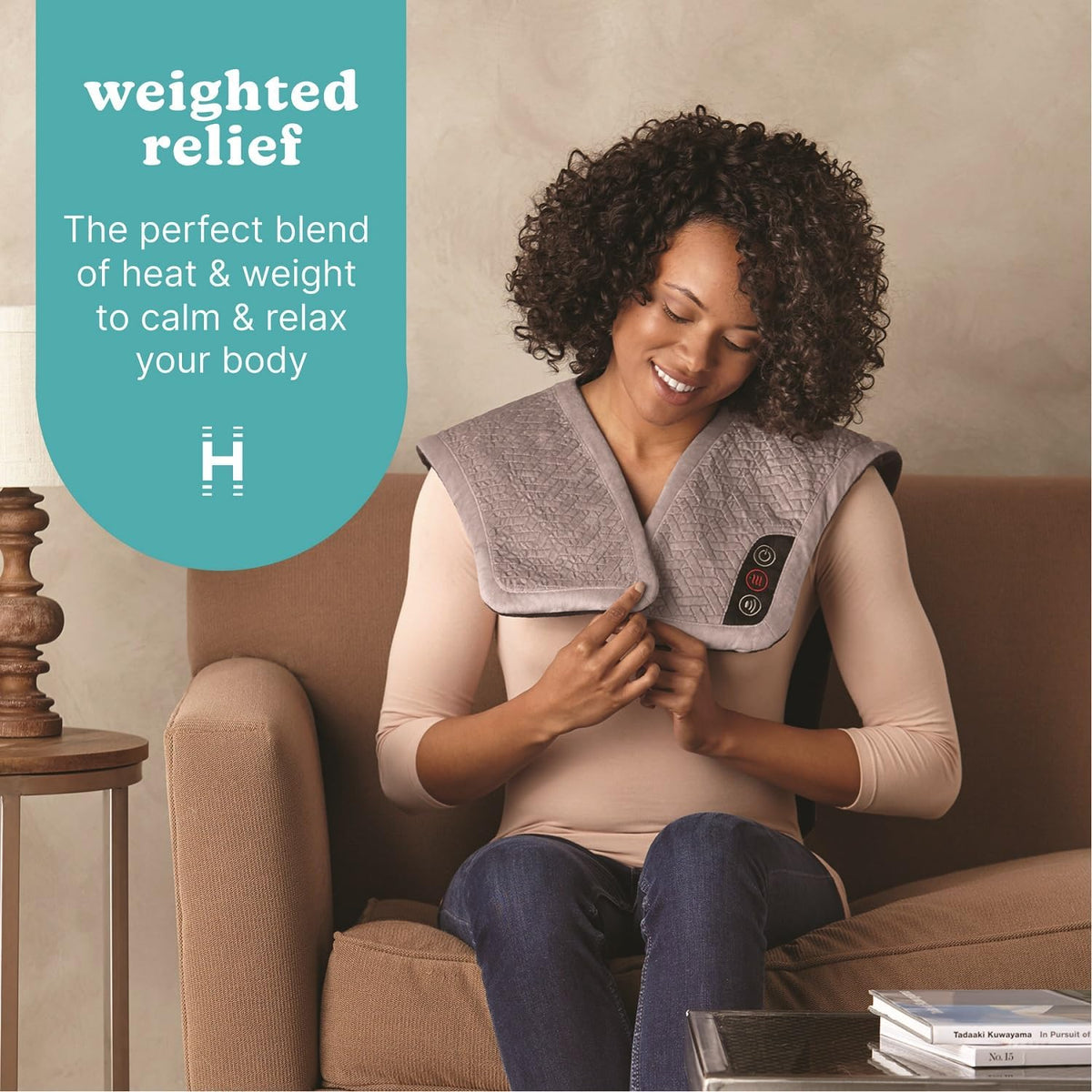 Homedics Envoltura Masajeadora de Hombro con Calor y Vibración, Com...