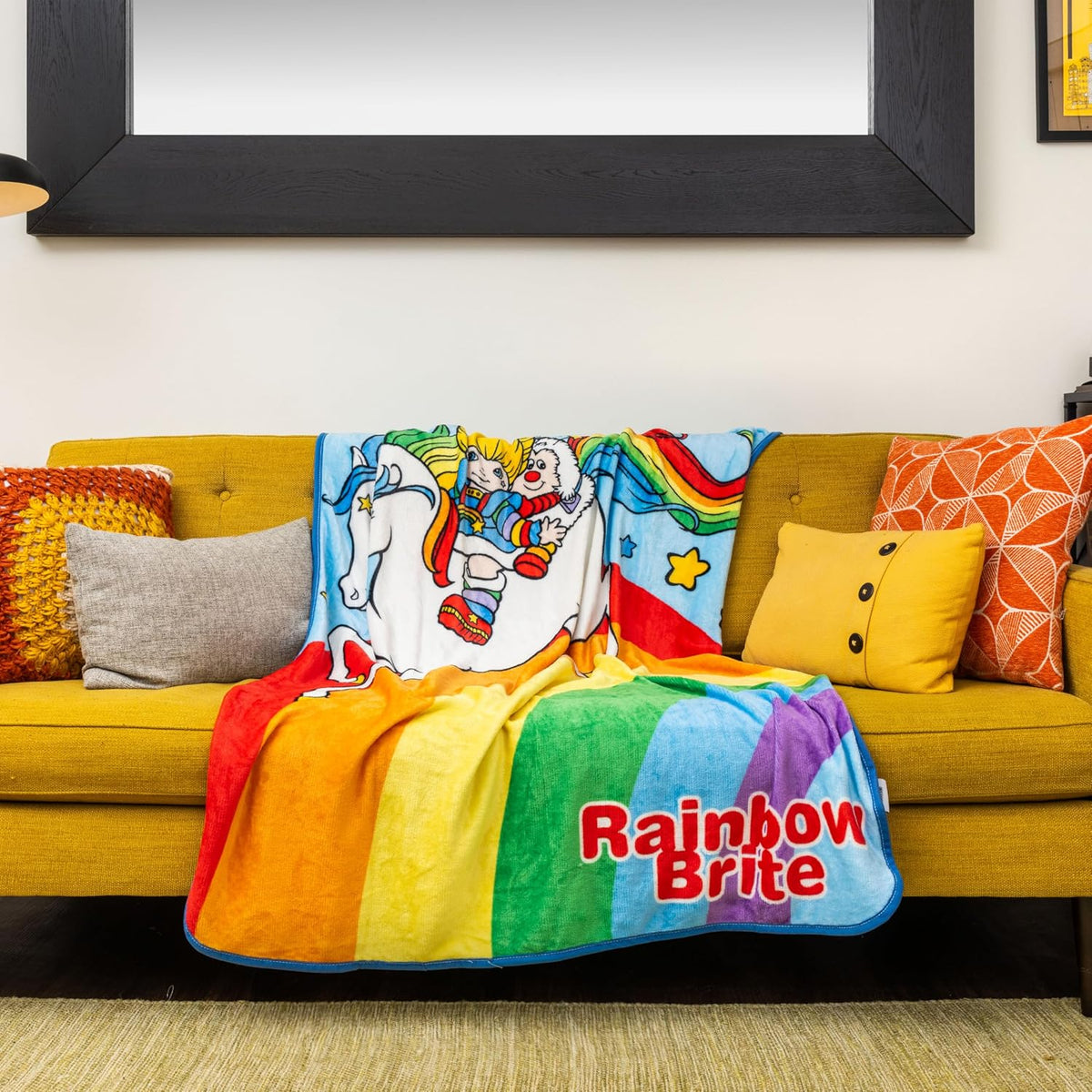 Silver Buffalo Rainbow Brite con Starlite y Twink - Manta de forro...