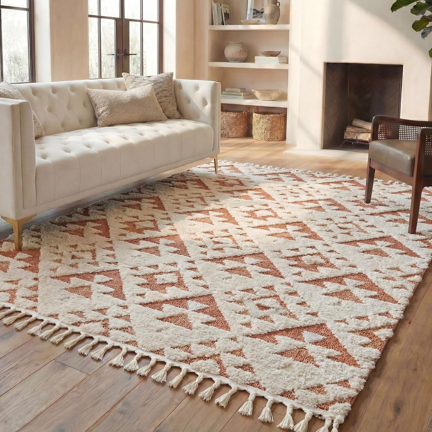 SAFAVIEH Alfombra de área de 10 x 14 pulgadas, colección marroquí c...