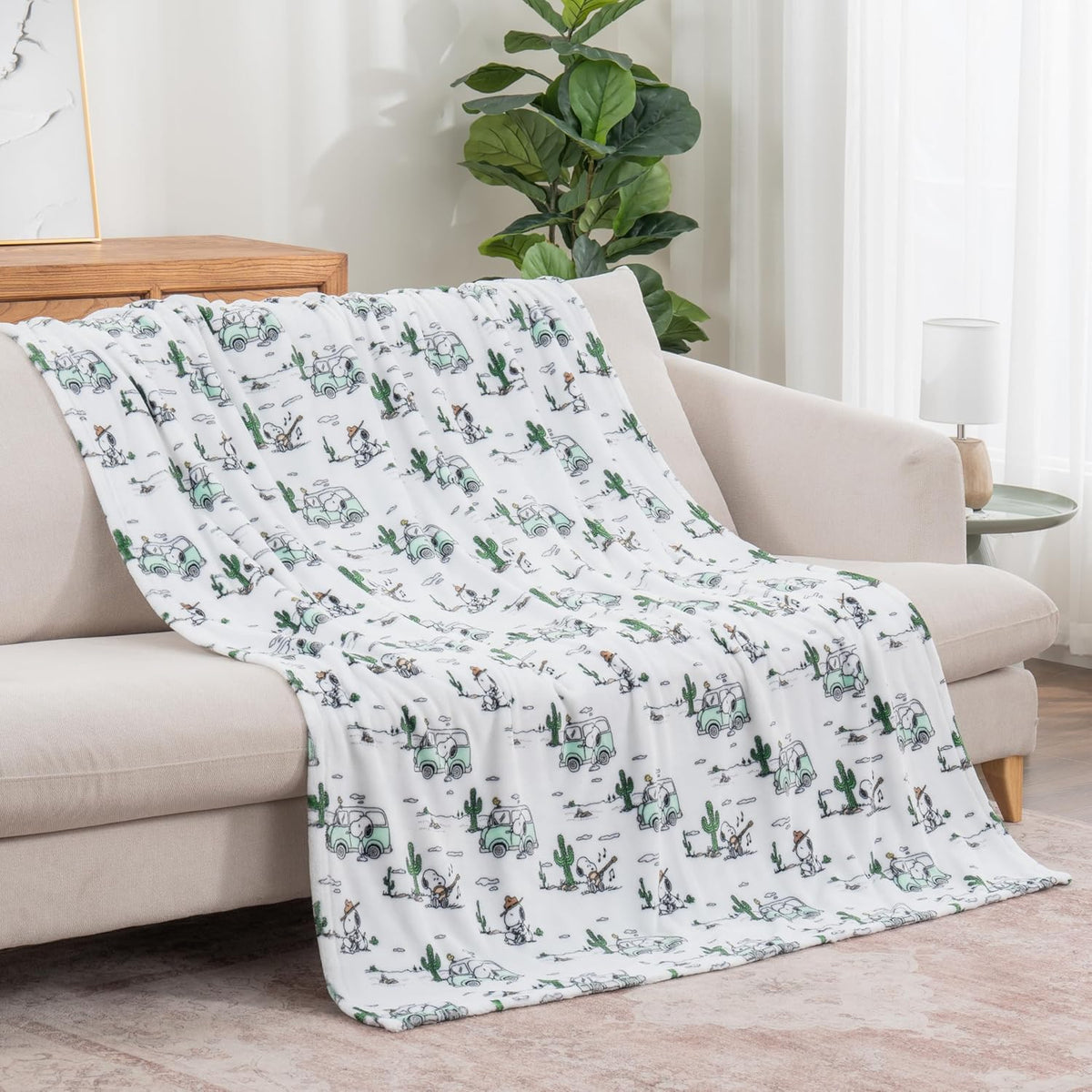 Berkshire Blanket Peanuts® VelvetLoft® - Manta de felpa de Snoopy c...