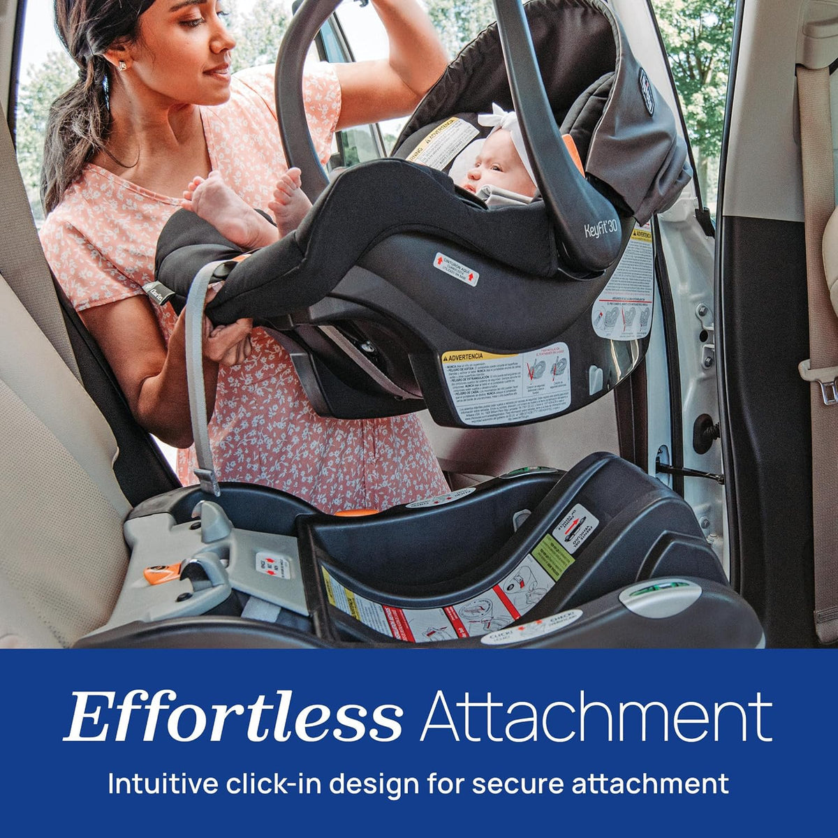 Chicco KeyFit 30 ClearTex - Asiento infantil para automóvil con bas...