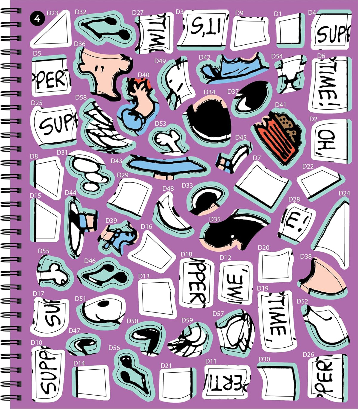 Juegos mentales - Pegatina por número: Snoopy (producto con licenci...