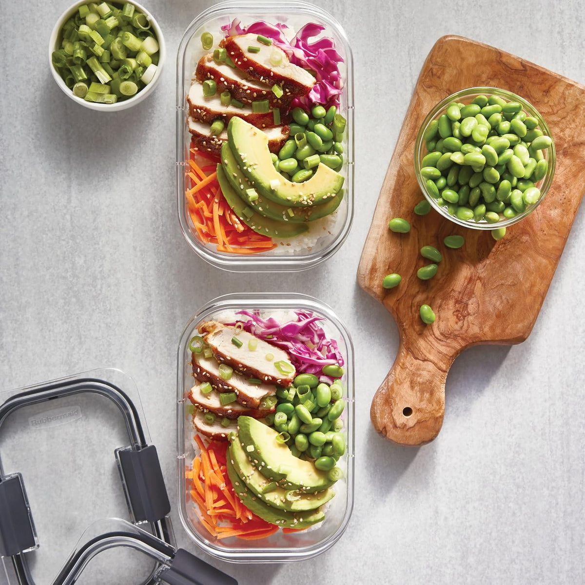 Rubbermaid Brilliance - Recipientes herméticos para almacenamiento...