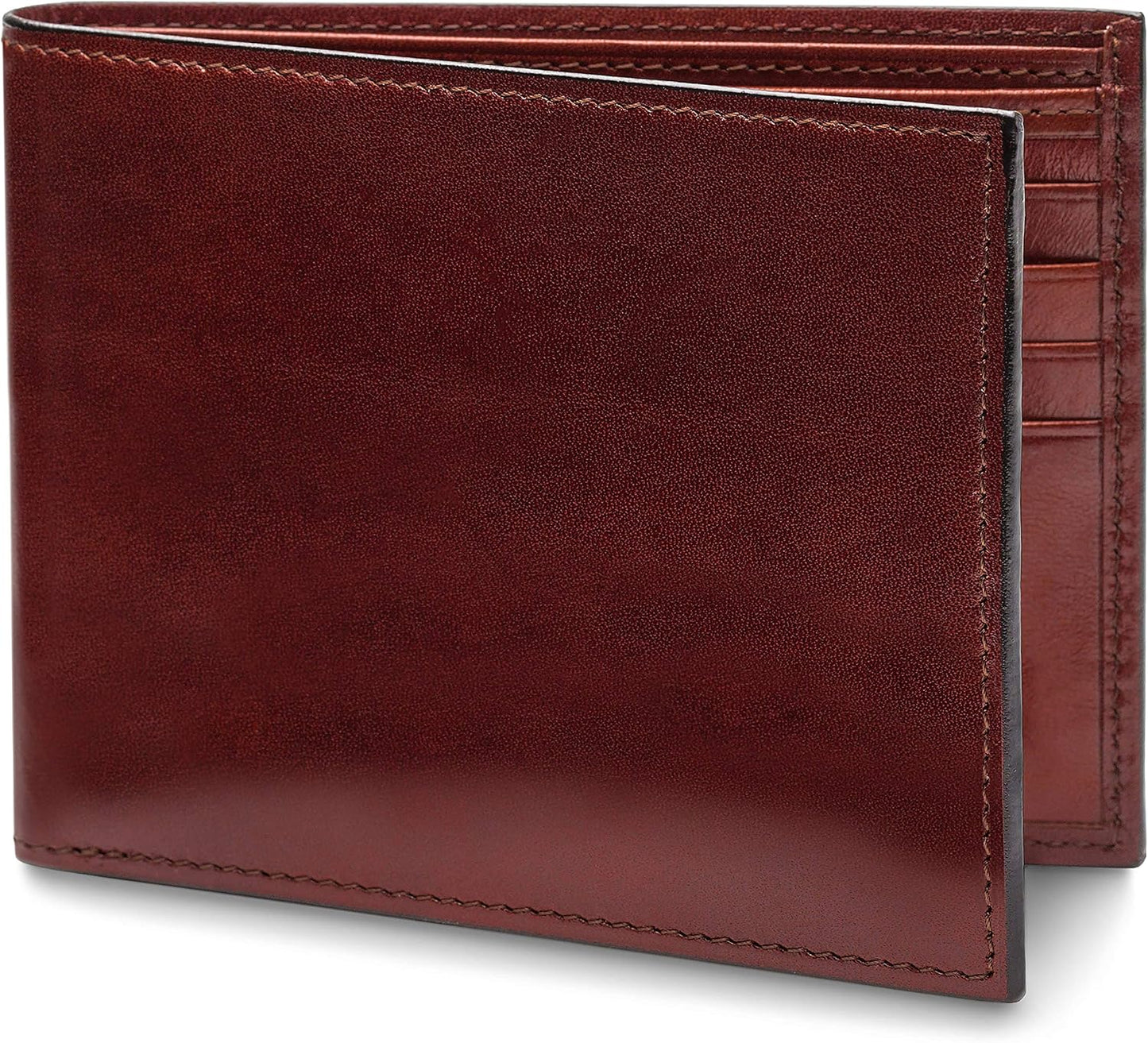 Bosca Cartera de 8 bolsillos para hombre en piel vieja - RFID, Marr...