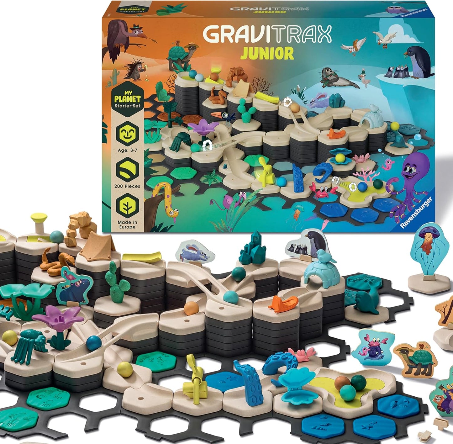 Ravensburger GraviTrax Junior Set de Inicio XXL - Mi Planeta - Dive...