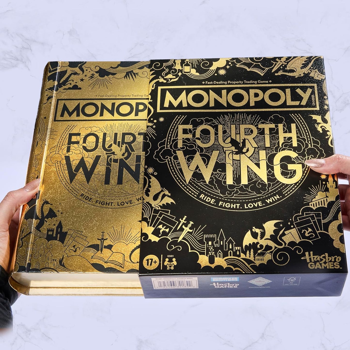 Juego de mesa Monopoly Fourth Wing Edition para adultos, juego con...