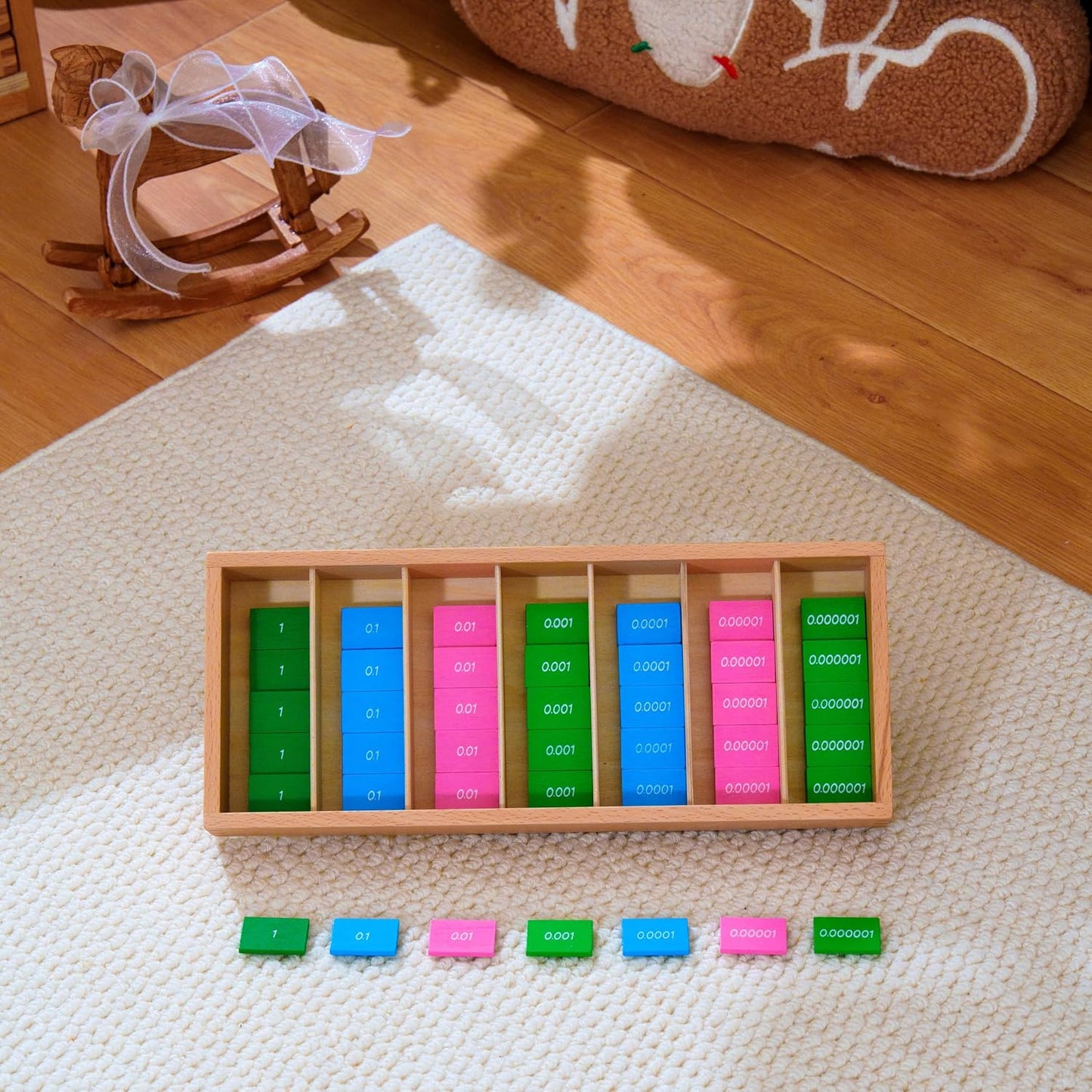 penepico Juguetes Montessori de matemáticas para niños a partir de...